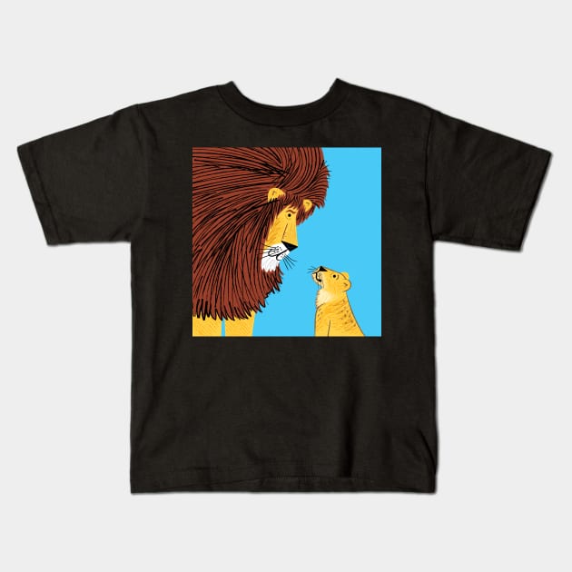 Listen To The Lion Kids T-Shirt by sonhouse5